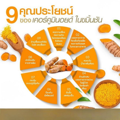 (ปฐมอโศก) ขมิ้นชัน 3กป.