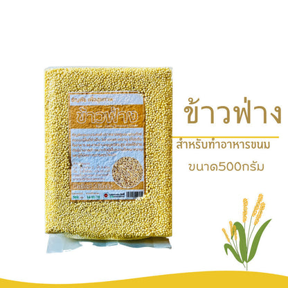 1 ชิ้น ข้าวฟ่าง ข้าวฟ่างทำขนม ปราศจากกลูเตน ขนาด500กรัม